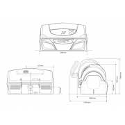 Горизонтальный солярий "Luxura X7 38 SLI BALANCE"