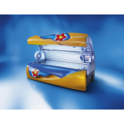 Профессиональный горизонтальный турбо-солярий L-65 Strawberry Star Dynamic Power - Soltron