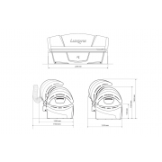 Горизонтальный солярий "Luxura X3 30 SLI"