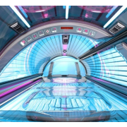 Горизонтальный солярий "Ergoline Prestige 1400 Carbon Grey"