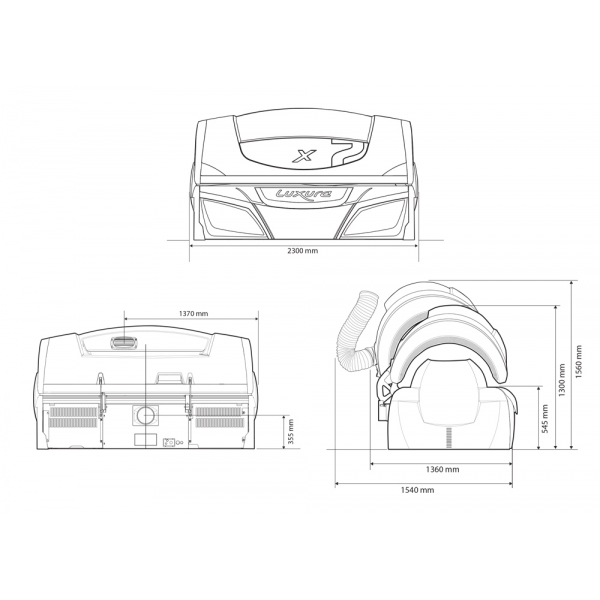 Горизонтальный солярий "Luxura X7 38 SLI INTENSIVE"